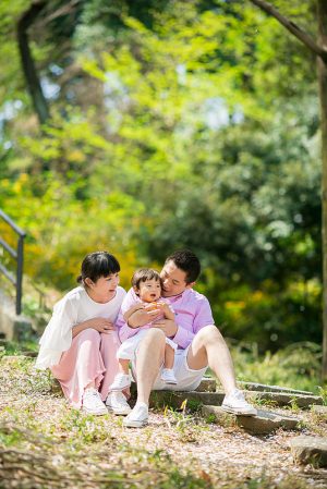桜の季節の家族写真|出張撮影カメラマン|ファミリーフォト